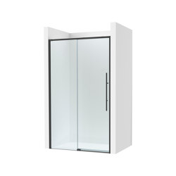 Brisa | L2 shower screen | Matt Black | Bathroom fixtures | Roca