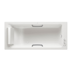 BATHS | Built-in bathtub 1800 x 800 mm with deck mounted thermostatic faucet | Glossy White | Bathtubs | Armani Roca