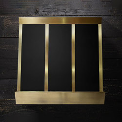 Black and Brass Range Hood - HELEN | Kitchen hoods | AMORETTI BROTHERS