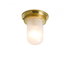 7202 Miniature Ship's Companionway, Polished Brass, Frosted Glass | Ceiling lights | Original BTC