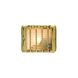 7576 Guarded Step Light, E14, Polished Brass | Outdoor recessed wall lights | Original BTC