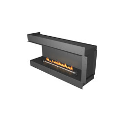 Forma 1500 Left Corner | Fireplace inserts | Planika