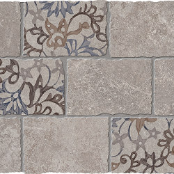 Heritage Decori Mosaico Major Florita Deco GREY | Ceramic mosaics | EMILGROUP