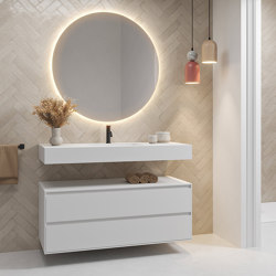 MDF | Gaia Classic Wall-Mounted MDF Bathroom Cabinet - 4 drawers | Bathroom furniture | Riluxa