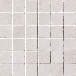 Nux White Gres Macromosaico Anticato | Ceramic mosaics | Fap Ceramiche