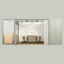 OmniRoom Multifunctional Hub: Lounge + Work + Support in Sage Green | Room in room | Mute