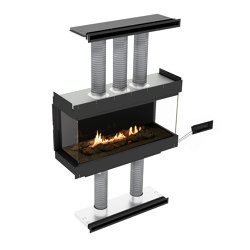 Panorama Three-Sided | Closed fireplaces | Planika