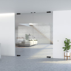 Portapivot GLASS | Double door | Hinges for glass doors | PortaPivot