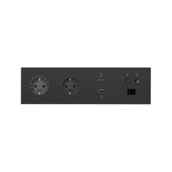 Simon 100 | Kit Double Socket + HDMI + USB + R-TV-SAT + RJ45 | Multimedia ports | Simon
