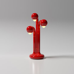 Table Lamp 3-Globe 28” Cherry | Table lights | Entler