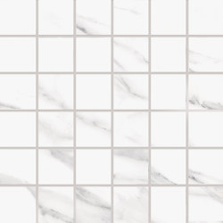 Tele di Marmo Mosaico 5X5 Statuario Michelangelo | Ceramic mosaics | EMILGROUP