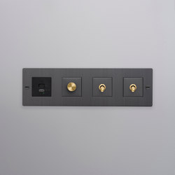 Toggle Switches | EU Retractive Module | 2 way | Dimmer manopola | Buster + Punch