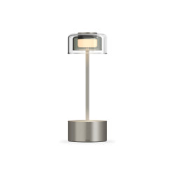 Hemera Mikros Satin Nickel | Outdoor table lights | Voltra Lighting
